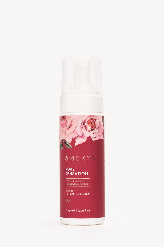 ИЗМИВНА ПЯНА "PURE SENSATION" С БИО РОЗОВА ВОДА И ХИАЛУРОНОВА КИСЕЛИНА